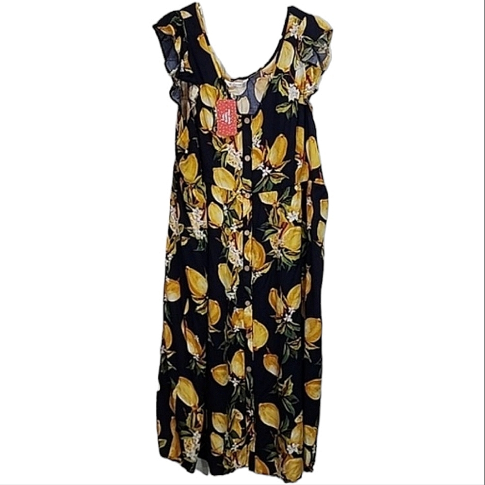 PatPat novelty lemon dress size 22w/ XXL NWT